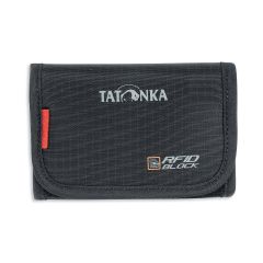 FOLDER RFIDB - Portefeuille Tatonka avec Velcro et divers compartiments - Protection RFID - Noir