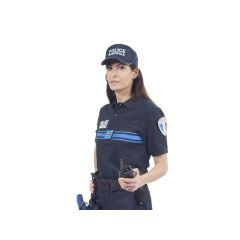 Polo Bleu Police Municipale 50/50 manches courtes - 5XL