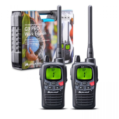 PACK DE 2 TALKIE WALKIE MIDLAND G9 PRO NOIR + OREILLETTE